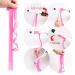 20 Inch Colored Clip in Hair Extensions - 10pcs Straight Pink Fashion Hairpieces for Party Highlights - Buy Online on SooperMarket.com