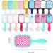 Comb Women's Scalp Massage Comb Hair Brush Women's Hollowed Out Home Salon Hair Styling Tool Comb Wide Tooth Comb (Color : Rose red-white) - Buy Online on SooperMarket.com