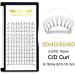 4D-C-0.10-8-15 Mix Pre Made Fan Eyelash Extensions - Russian Volume Lashes 0.07 0.10 Pre Fanned Long Stem C D Curl - 8-15 Mix & CG - Premade Fans Eyelash Extension - Buy Online on SooperMarket.com