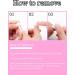 Kalolary 32PCS Cured Gel Nail Polish Strips Adhesive Full Wrap Gel Nail Art Sticker Waterproof Gel Nail Wrap Stickers with Nail File and Stick(UV/LED Lamp Required) (Pink) - Buy Online on SooperMarket.com