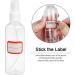 HTHL 4 PCS Set 100ML Spray Bottles Plastic Transparent Mist Spray Bottles with 2 Funnels and 1 Sheet Label Empty Travel Atomiser Refillable Liquid Containers for Perfume Cosmetic and Liquids Clear - Buy Online on SooperMarket.com