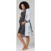 Happy Mama Maternity Nursing Nightdress Robe Set Giraffe Print 1165 - Grey & Graphite (Size 12-14) - Buy Online on SooperMarket.com