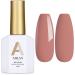 AILLSA Nude Gel Nail Polish 15 ML - Red Nude Color Gel Varnish | Soak Off UV/LED | Autumn & Winter Shade | Salon & Home Use - Buy Online on SooperMarket.com