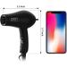 Dan Technology Travel Hair Dryer - Compact & Portable Mini Blow Dryer with Concentrator & Diffuser - Lightweight European Hair Dryer for Fast Drying - Folding Handle for Women and Men - Buy Online on SooperMarket.com