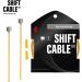 Chooee Bicycle PRO Shift Cable - Ultra Slick Derailleur Cable for Shimano/SRAM Shifter - Gold - 2x2500mm - Buy Online on SooperMarket.com