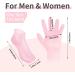 Moisturizing Silicone Gel Spa Socks Set for Dry Cracked Skin - Anti-Slip Heel Socks for Foot & Hand Softening - 2 Pairs - Pink - Buy Online on SooperMarket.com