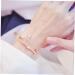 Magiclulu Rose Gold Cuff Bracelet for Women - Star & Pentagram Design Strass Jewelry Elegant Arm Loop - Perfect for Any Occasion 19.5*1.2cm - Buy Online on SooperMarket.com