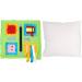 Dementia Activity Pillow Various Levels of Difficulty Motor Skills Development Zipper Multicolor Sensory Activity Pillow for Elderly for Travel - Buy Online on SooperMarket.com
