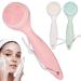 3Pcs Silicone Facial Cleansing Brush Silicone Facial Scrubber Manual Exfoliating Facial Brush Face Cleanser Face Exfoliator Fine Bristles for Sensitive Skin