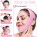 Airfish V Line Lifting Mask Double Chin Reducer with Chin Strap for Women Double Chin Eliminator Face Lift Chin Mask Lift Prevent Sagging V Shaped Slimmer (Pink) - Buy Online on SooperMarket.com