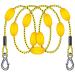 SELEWARE 65ft Tow Rope, Boating Tow Ropes for 1-4 Rider Towable Tubes, W/Floats, Stainless Steel Hook at Each end, idear for Water Sports Tow Rope With Stainless Hook and Floats