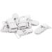 Evarbuild 10Pcs Baby T-Shape Plastic Pacifier Clips - Soother Dummy Holders in White | International Shipping Available - Buy Online on SooperMarket.com