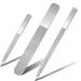 Uinfhyknd 3-Piece Nail File Set Double-Sided Nail Files Buffer File Rustproof Nail File Suitable for Family and Travel