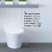 Jiuhong Funny Man's Woman's Washroom Toilet Sign Wall Sticker Home Decor - DIY Removable Bathroom WC Door Accessory for Kids Room - Buy Online on SooperMarket.com