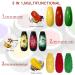 MEET ACROSS 12 Colors Painting Gel Nail Polish Kit with Drawing Brush Pen | Soak Off UV LED Gel Set for Nail Art Design - Buy Online on SooperMarket.com