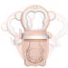 Abbto fruit bite rings for babies - food grade silicone baby mesh feeder food Schnuller Feeder - Feeder and bite ring for learning the self -feeding of infants