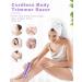 YBLNTEK Rechargeable Bikini Trimmer for Women - 2 in 1 Electric Razor for Pubic Hair Removal - Wet/Dry Use, Cordless and Washable - Purple - Buy Online on SooperMarket.com