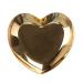 Bodhi2000 1 x Stainless Steel Nail Art Palette Heart Shape Nail Art Cosmetic Mixing Palette for Manicure Gold