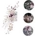 WOFASHPURET 1pc braided flower comb hair accessories hair barrettes for women Headpieces for Brides Hair Side Combs flower hair clips for women white wire modeling banquet hair comb - Buy Online on SooperMarket.com