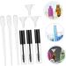 WOONEKY 9 Set Empty Mascara Bottle Eyelash Cream Tube Eyelash Growth Oil Bottle Tube Bottle Abs Transparent - Buy Online on SooperMarket.com