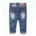 KIDSCOOL SPACE Baby Girl Boy Slim Jeans | Elastic Waist Ripped Denim Pants | 6-12 Months | Blue - Buy Online on SooperMarket.com