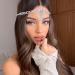 IYOU Boho Rhinestone Headband Silver Crystal Head Chain Vintage Bridal Headpiece Hair Jewelry for Women Gatsby Party - Buy Online on SooperMarket.com