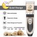 Maxshop Rechargeable Low Noise Dog Grooming Kit - Electric Clippers for Dogs and Cats - Includes Comb Guides, Scissors, and Nail Kit - Gold-1 - Buy Online on SooperMarket.com