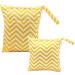 Egurs Diaper Bag - Large & Medium Wetbag Set in Yellow Stripes for On-the-Go Parents | International Shipping Available - Buy Online on SooperMarket.com