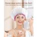 Buy Mikimini White Shower Hood 2-Pack - Waterproof & Reusable Bathing Hair Caps | Soft Cute Light-Resistant | Medium White & Pink Lace - Buy Online on SooperMarket.com