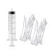 Baby bird feeding syringe 1 piece of bird baby feed dispenser with 20 pieces of hoses sterile pet feed syringe for small animals kittens puppies scientific industrial labs (b)