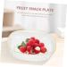 Anneome Kitchen Dried Serving Bowl Dessert Plastic Container Candy Fruit Household Food Storage Reusable 23.5X23.5X6CM White - Buy Online on SooperMarket.com