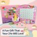 Potty Training Magnetic Reward Chart for Girls - Unicorn Theme with Multicolored Stickers - Buy Online on SooperMarket.com