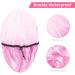 Auban Adjustable Reusable Extra Large Shower Cap - Waterproof Bathing Cap for Women - 3 Colors (Pink, Rose Red, Black) - Buy Online on SooperMarket.com
