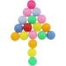 Assorted Color 50 Pack Beer Pong Balls - Washable Plastic Table Tennis Balls by TADICK - Buy Online on SooperMarket.com