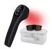 Red Light Therapy Device for Pain Relief Joint and Muscle Pain Reliever Infrared Light with 650nm and 808nm (2x808nm +12X650nm) (Black)