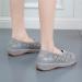 Kinrui Women's Hollow Out Loafers - Casual Slip On Shoes with Arch Support, Comfortable Closed Toe Flats, Size 8.5, Grey - Buy Online on SooperMarket.com
