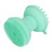 Dual Head Facial Cleansing Brush Silicone Ergonomic Scalp Scrubber Exfoliator Cleanser for Face Washing Head Massage