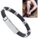 Magnetic Silicone Balance Bracelet - Waterproof Sport Style in Black | Boost Wellness & Performance - Buy Online on SooperMarket.com