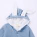 Kids Tales Newborn Baby Winter Warm Rabbit Ear Hooded Romper 6-9 Months Blue - Buy Online on SooperMarket.com