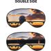 Aircraft Plane at Sunset Print Double-Sided Eye Mask Soft and Light Blocking for Enhancing Sleep Quality - Buy Online on SooperMarket.com