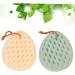 Beavorty 2pcs Face & Body Sponge Bath Scrubber Set - Exfoliating Loofah Shower Brush and Towel - Buy Online on SooperMarket.com