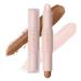 2 Color Dual Cream Contour Stick Lightweight Highlighter & Contour Bronzer Stick Long Lasting Waterproof Contour Sticks Face Highlighter Makeup Stick Set(W01LIGHT)