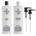 Nioxin System 1 Shampoo & Conditioner Prepack Natural Hair with Light Thinning Pumps Included 33.8 fl oz