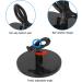 Nail Polish Bottle Holder Stand with Tilter Function Anti-Spill and Prevent Fall Off Nail Gel Fixing Clip for Manicure Painting (Wide Base)(Black) - Buy Online on SooperMarket.com