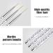 Sularpek Professional Nail Art Liner Brush Set - 3PCS UV Gel Painting Brushes for Short Strokes, Details, Blending, and Elongated Lines - White Marble Design - Buy Online on SooperMarket.com