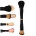 Mini 4 in 1 Makeup Brush Stackable Dual Ended Makeup Brush Mini Travel Makeup Brushes Set with Powder/Blush Brush Brush Blending Brush