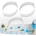 IMIKEYA Cake Mold 3 Pcs Baking Mold Stainless Steel Fondant Mold medium Silver - Buy Online on SooperMarket.com