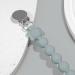 Silicone Pacifier Clip with Koala Bead - Grey | One Piece Soother Binky Teething Ring Holder - Buy Online on SooperMarket.com