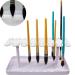 CUGEBANNA Plastic Artist Multi Hole Paint Brush Drying Rack - Holds 14 Brushes Upright  Paint Brush Holder