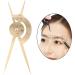 TOOYFUL Brake Caliper Professional Eyebrow Drawing Tool Removable Reusable Tag for Make Up Shaper DIY Symmetrical Tool - Gold - Buy Online on SooperMarket.com